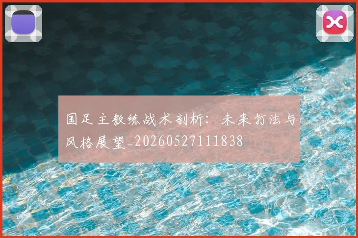 国足主教练战术剖析：未来打法与风格展望_20260527111838